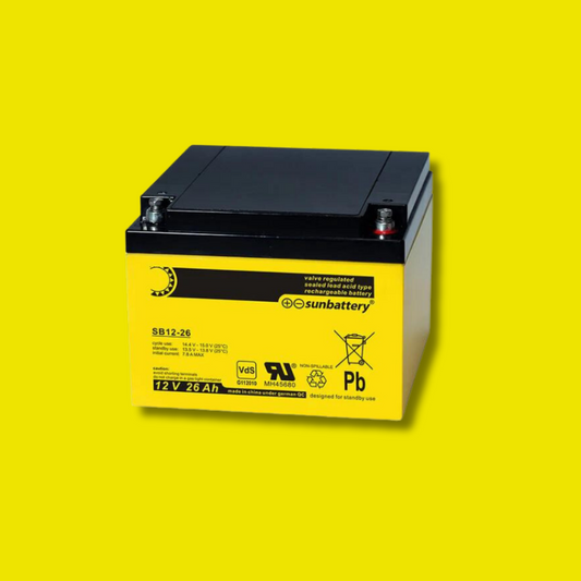 Sun Battery Bleiakku SB12-26 - 12V 26Ah - Smakku